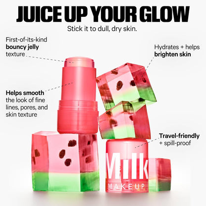 Milk Makeup Set de suero calmante e hidratante para el cuidado de la piel – Reduce el aspecto de hinchazón + enrojecimiento, ilumina la piel + minimiza el aspecto de los poros + líneas – Agua