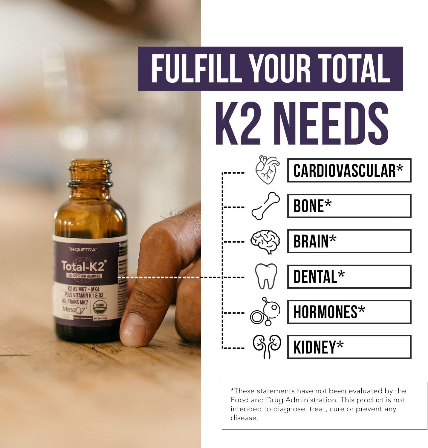 Total K2® | Vitamina K2 como MK7 y MK4 | Cofactor Plus K1 y vitamin...