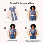 Momcozy Portabebés, diseño fácil de poner de 2 piezas, recién nacid...