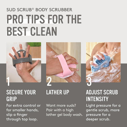 Sud Scrub® Exfoliante Corporal de Silicona Antimicrobiana, Exfolian...