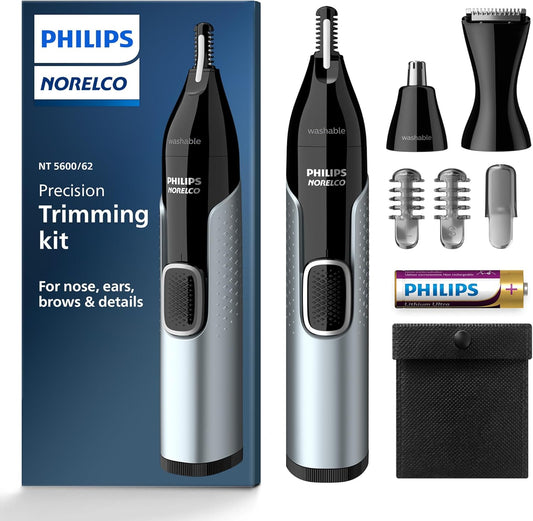 Norelco Philips Recortador de nariz 5000 para nariz, orejas y cejas...