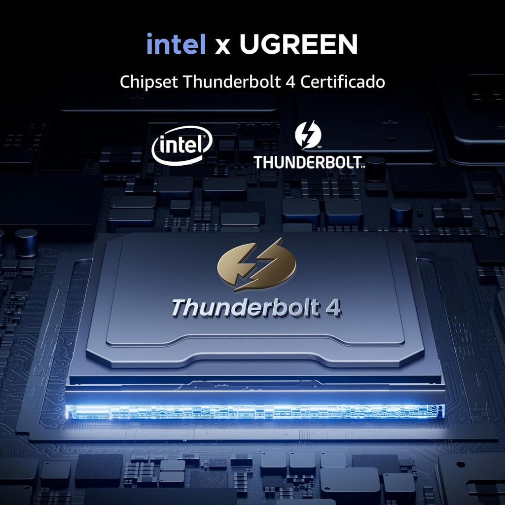 UGREEN Thunderbolt 4 Dock 13-en-1 Estación de acoplamiento de 40Gbps con pantalla única 8K y doble 4K@60Hz, carga de 90W para laptop, 2.5GbE, SD/TF 4.0. Revodok Max 213 para MacBook Surface Pro y más