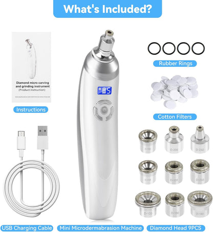 Máquina facial mejorada de micro dermoabrasión de diamante, herrami...