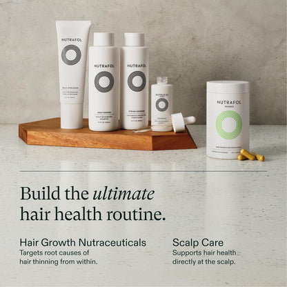 Nutrafol - Suplementos de crecimiento del cabello para mujeres, edades 18-44, clínicamente probados para cabello visiblemente más grueso y fuerte, recomendado por dermatólogos - suministro para 1 mes