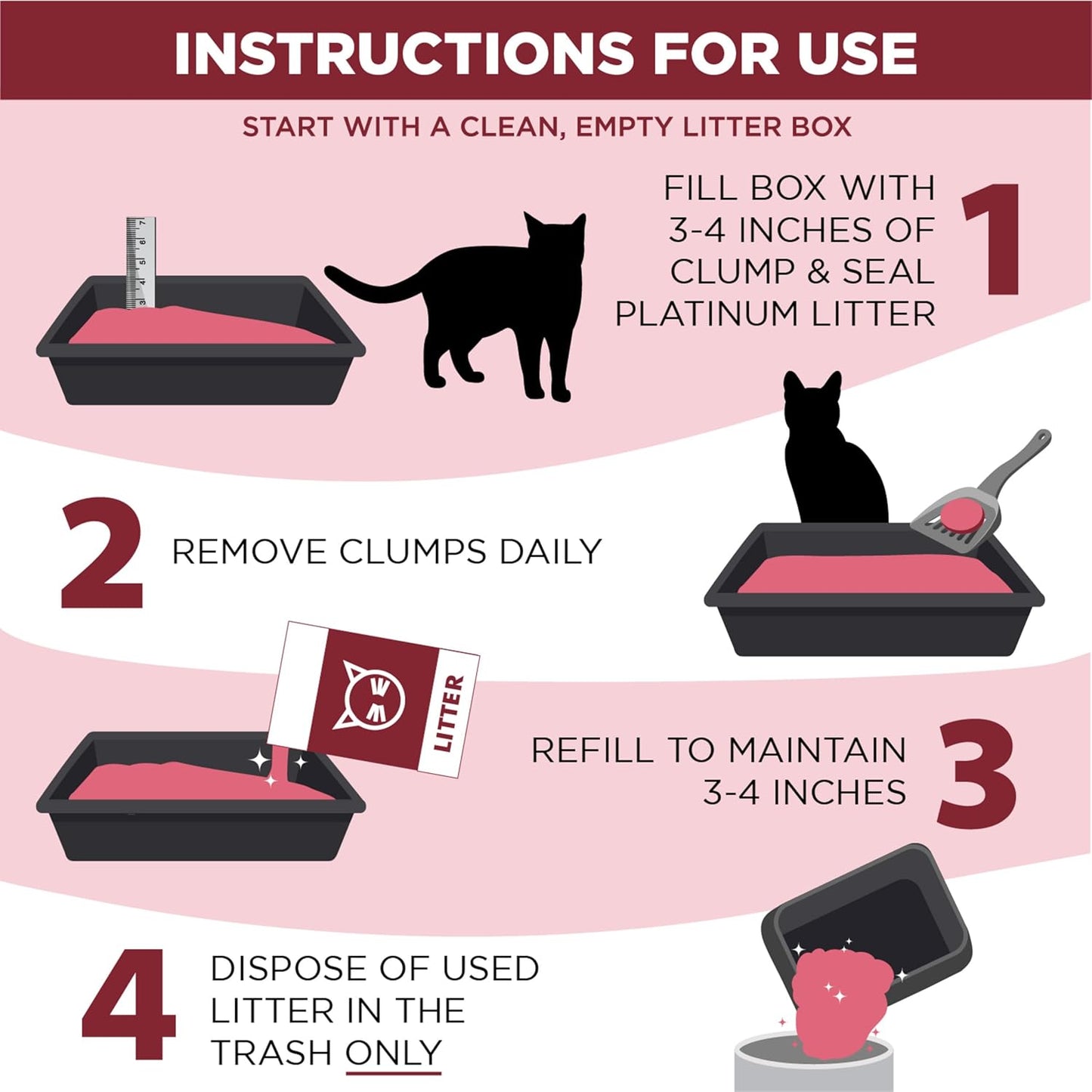ARM &amp; Hammer Clump &amp; Seal Arena para Gatos Platinum, Multi-...