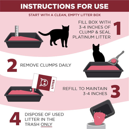 ARM &amp; Hammer Clump &amp; Seal Arena para Gatos Platinum, Multi-...