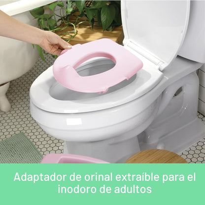 Ingenuity My Size Potty Pro en rosa, inodoro de entrenamiento infan...
