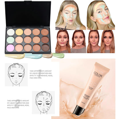 Kit de maquillaje para adolescentes, conjunto para mujeres, kits de maquillaje para festivales, juegos de maquillaje, regalo para adolescentes, niñas, regalo de viaje, juego de maquillaje de sombra de