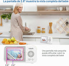 VTech VM923-2 Monitor de bebé, pantalla de 2.8 pulgadas, rango de 1...