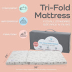 Cubrecolchón Pack and Play, espuma suave triple de 38 x 26 pulgadas...