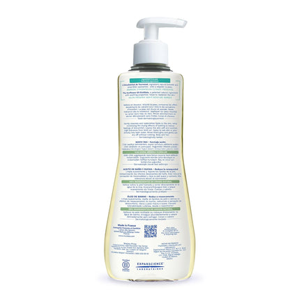 Mustela Stelatopia Aceite Limpiador para Piel con Tendencia al Eczema - Jabón para el Cuerpo del Bebé con Aceite Natural de Aguacate y Girasol - Esenciales de Cuidado de la Piel Familiar - Verificado