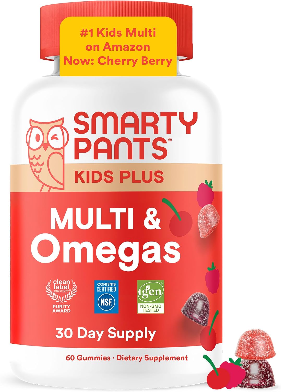 Gomas de multivitaminas para niños SmartyPants - Fórmula mejorada:...