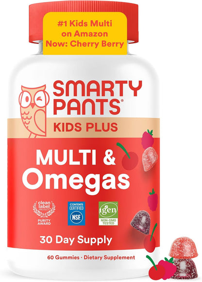 Gomas de multivitaminas para niños SmartyPants - Fórmula mejorada:...