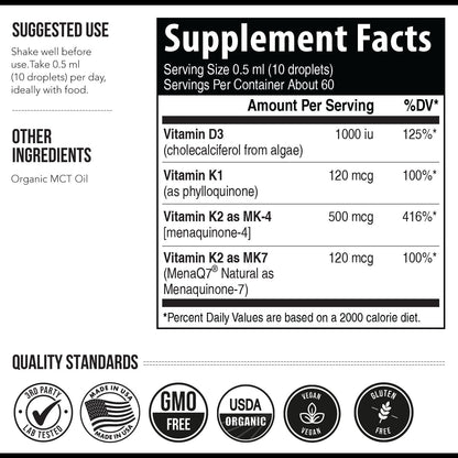Total K2® | Vitamina K2 como MK7 y MK4 | Cofactor Plus K1 y vitamin...