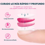 SUNUV Luz UV para uñas de gel, lámpara de gel UV LED profesional SU...