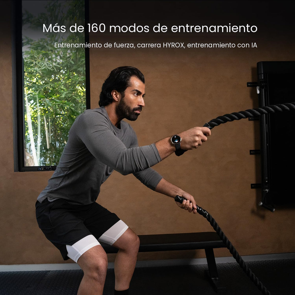 Amazfit Reloj inteligente Active 2 Premium de 1.32 pulgadas, crista...