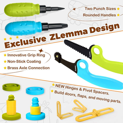 ZLemma Kit de construcción de cartón, juego de construcción para ni...
