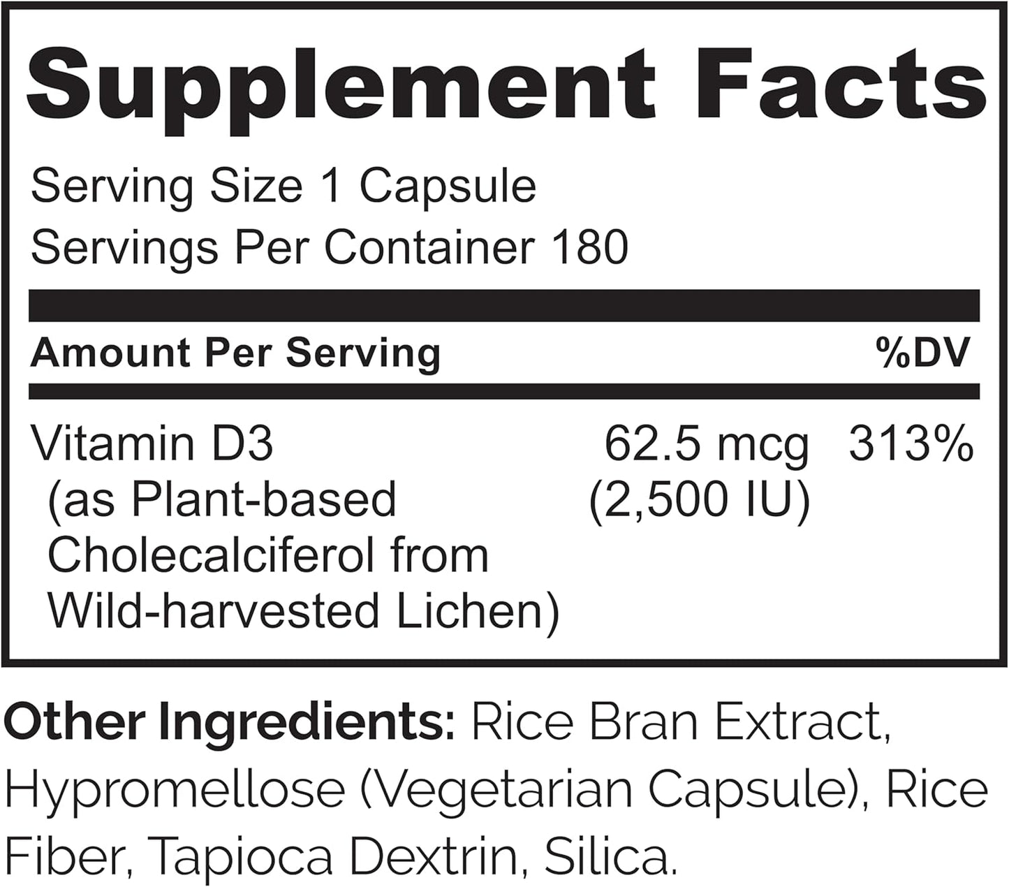 NATURELO Vitamina D \u2013 2500 UI \u2013 A base de plantas de liqu...