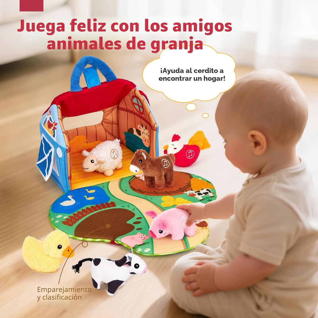 hahaland Juguetes para bebés de 6 a 12 meses \u2013 Granero sorpres...