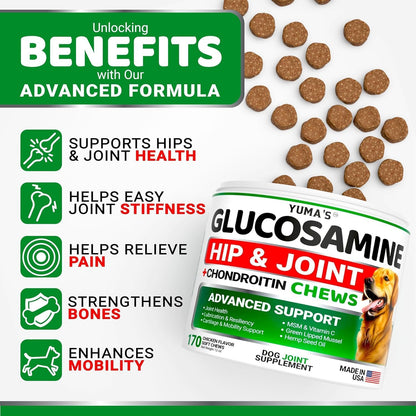 YUMA'S (2 unidades) Glucosamina para perros - Suplemento de cad...