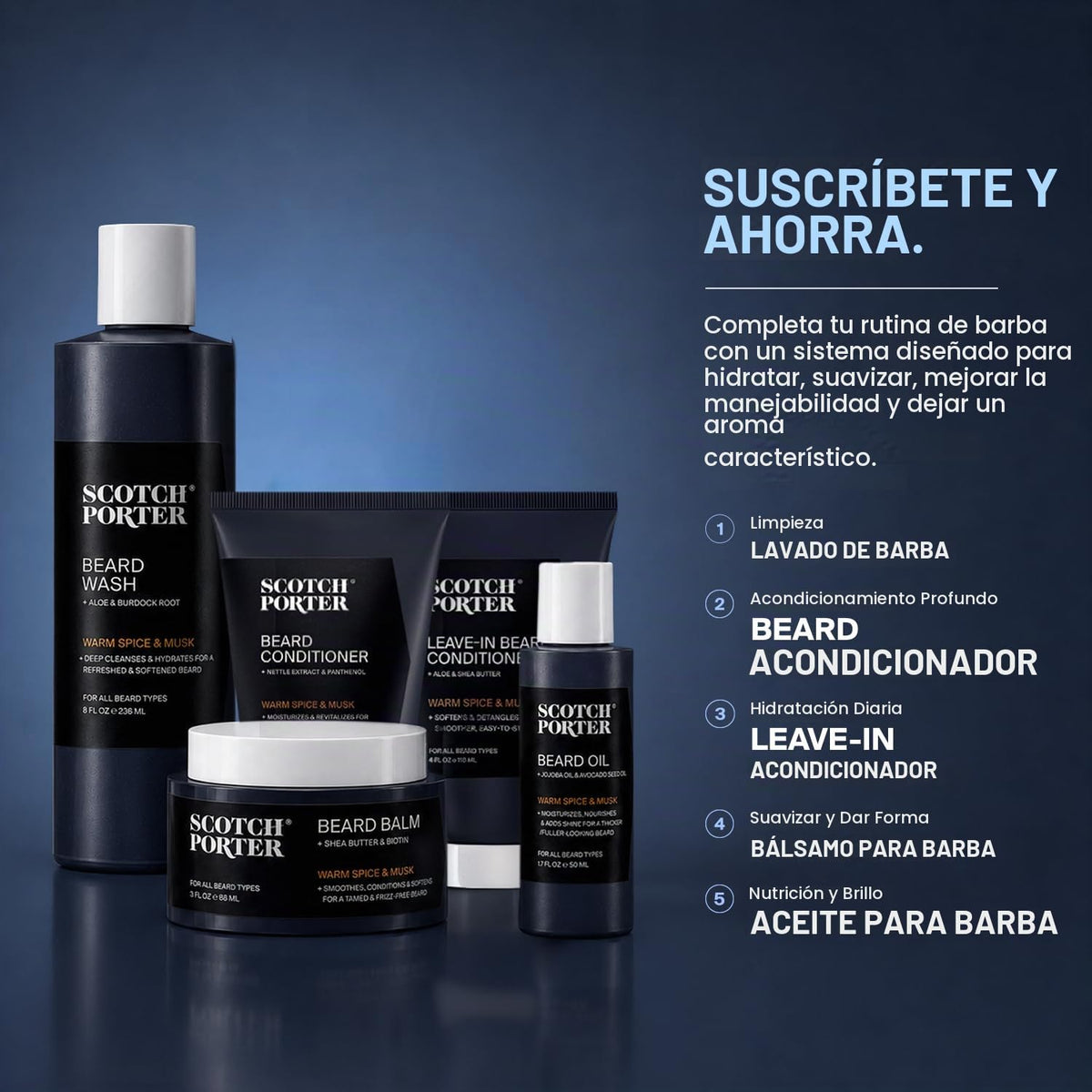 Scotch Porter Hidratar y nutrir el acondicionador de barba para hom...