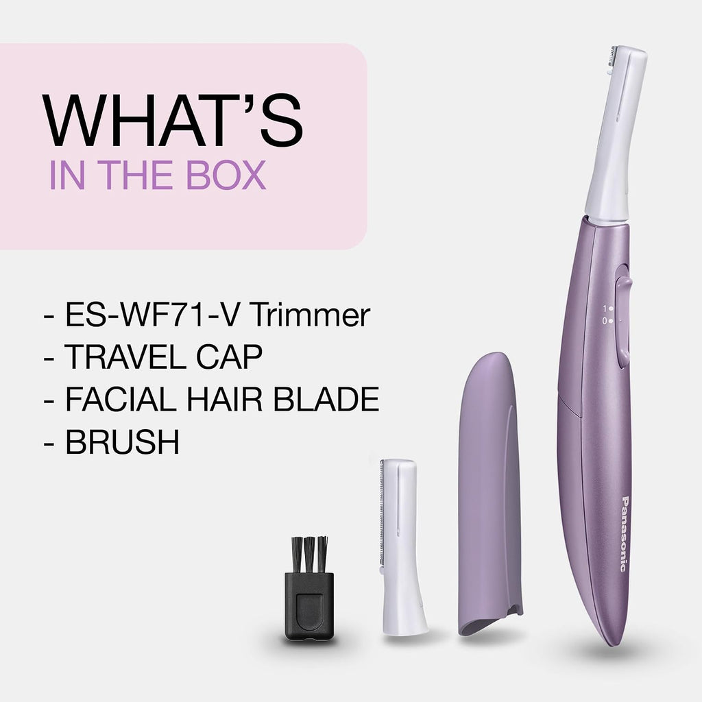 Panasonic Cortadora de cejas y vello facial para mujer, afeitadora...