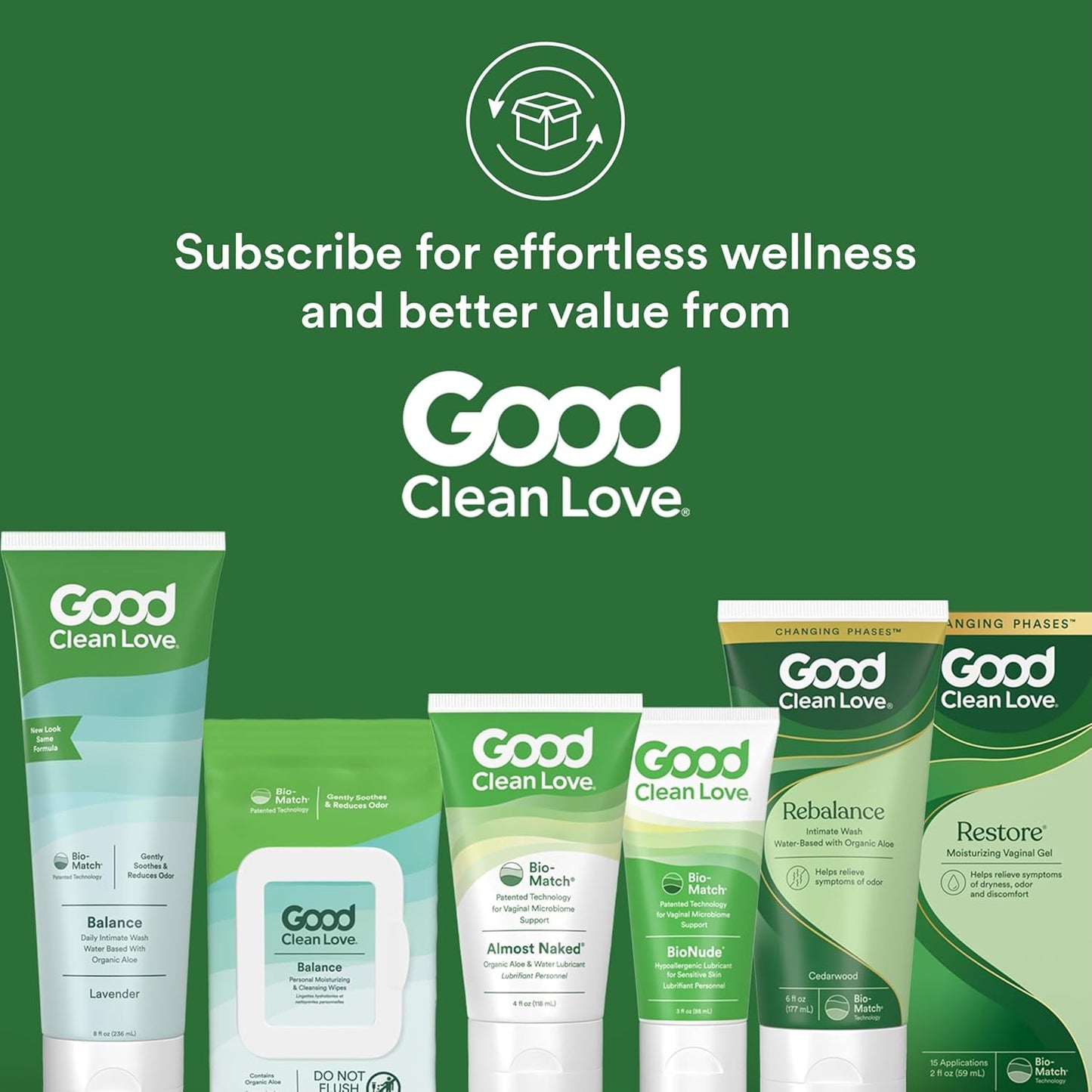 Good Clean Love Rehydrate Gel vaginal ultra hidratante con ácido hi...
