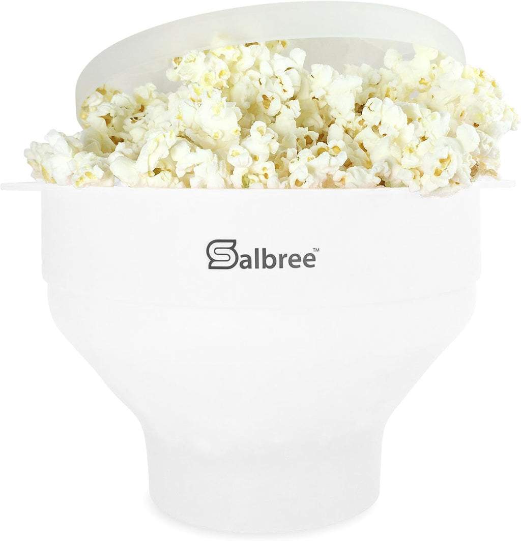 Salbree Tazón plegable de silicona para hacer palomitas de maíz par...
