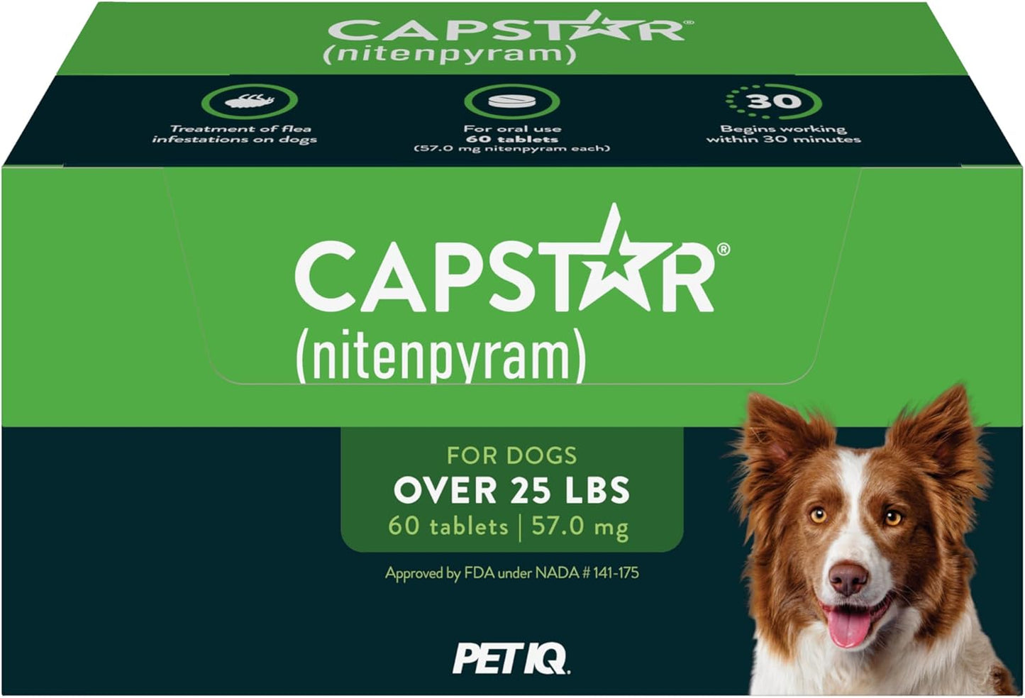 Capstar (nitenpyram) para perros, tratamiento oral de pulgas de acc...