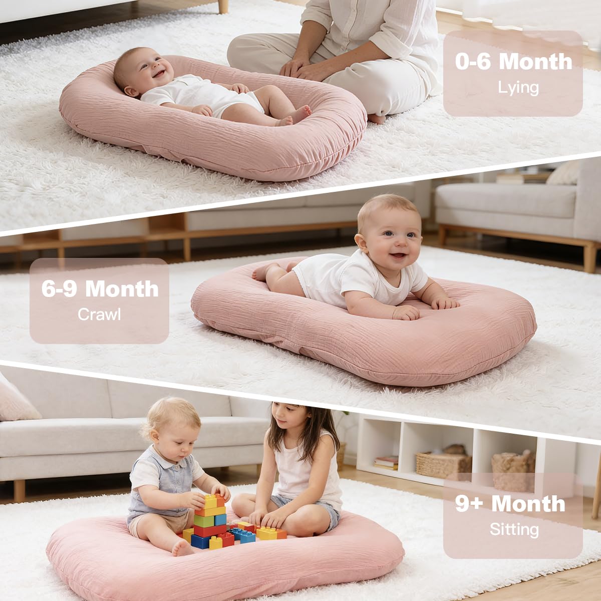 Infant Support Cushion - Baby Support Cushion for Newborn, 0-24 Mon...