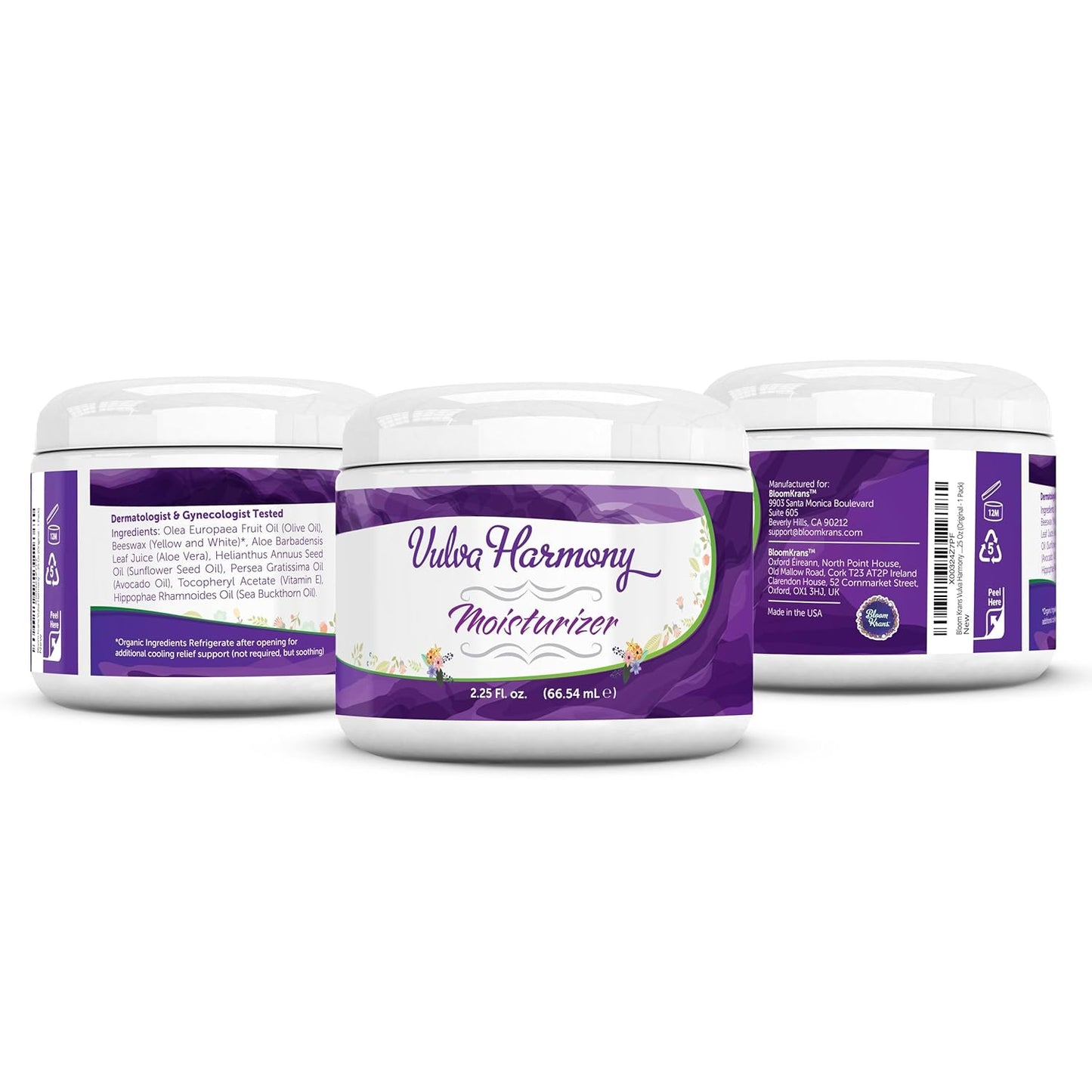 Vulva Harmony Vulva Balm - Hidratante vaginal para mujeres, crema h...