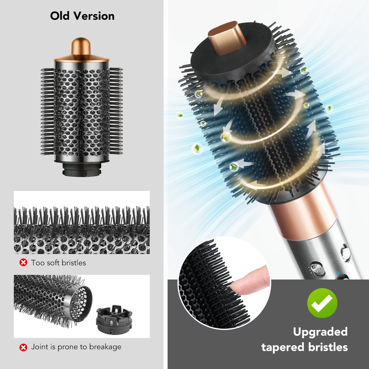 SAZIKA Cepillo voluminizador redondo grande para Dyson Airwrap HS01...