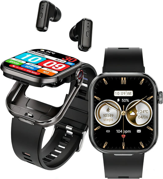 Reloj inteligente Desong con auriculares, pantalla HD de 2.02",...