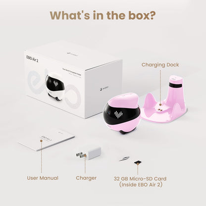 Enabot EBO Air 2 FamilyBot - Robot de cámara de seguridad para inte...