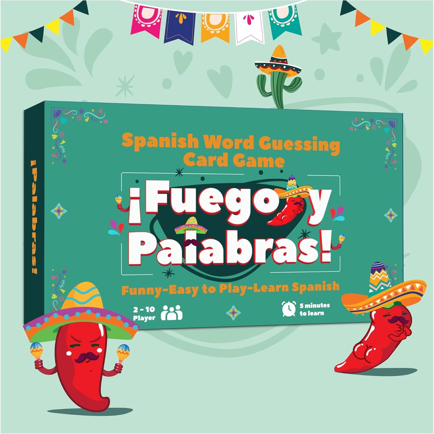 Juegos en español Tabú Charades | Juego de cartas de actuación y aprendizaje bilingüe - Desafíos fáciles y divertidos para practicar español | Perfecto para noches de juegos familiares, regalos