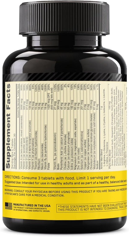 Optimum Nutrition Opti-Men, Vitamina C, Zinc y Vitamina D, E, B12 p...