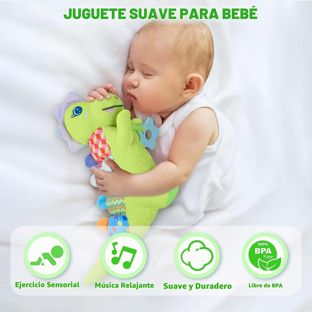 Juguetes Musicales de Peluche de Dinosaurio Bebé para 0-3-6-9-12 Me...