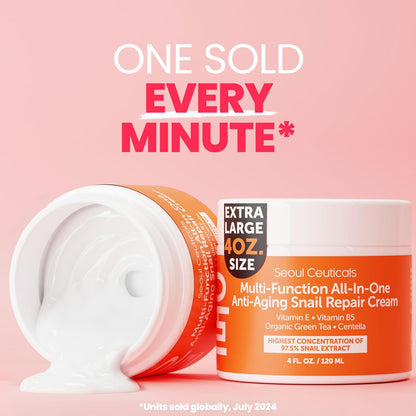 SeoulCeuticals Crema Hidratante de Mucina de Caracol Grande 4 oz 97...