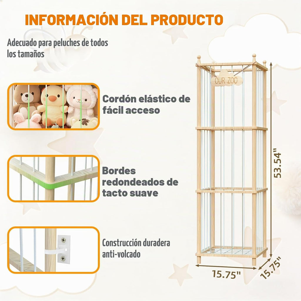MIRCNY Animales de peluche Zoológico Torre