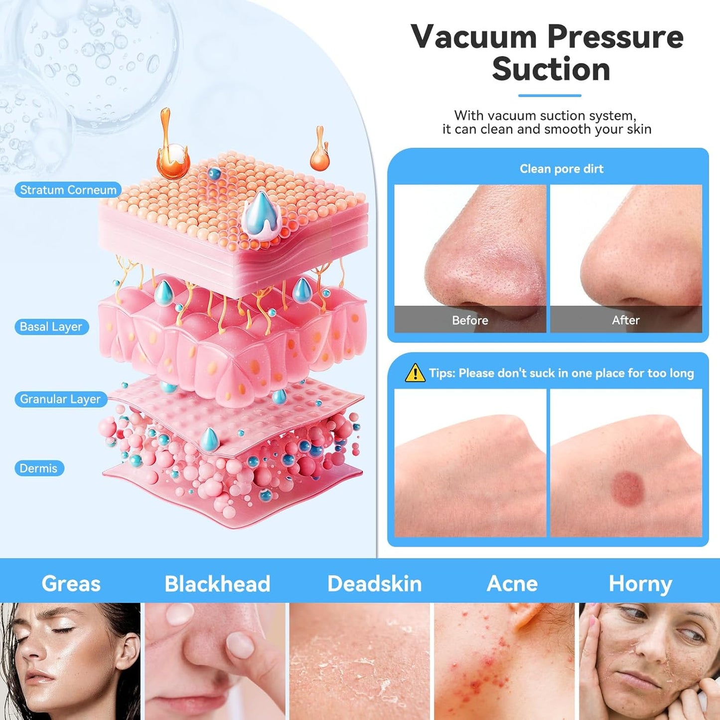 Máquina facial mejorada de micro dermoabrasión de diamante, herrami...