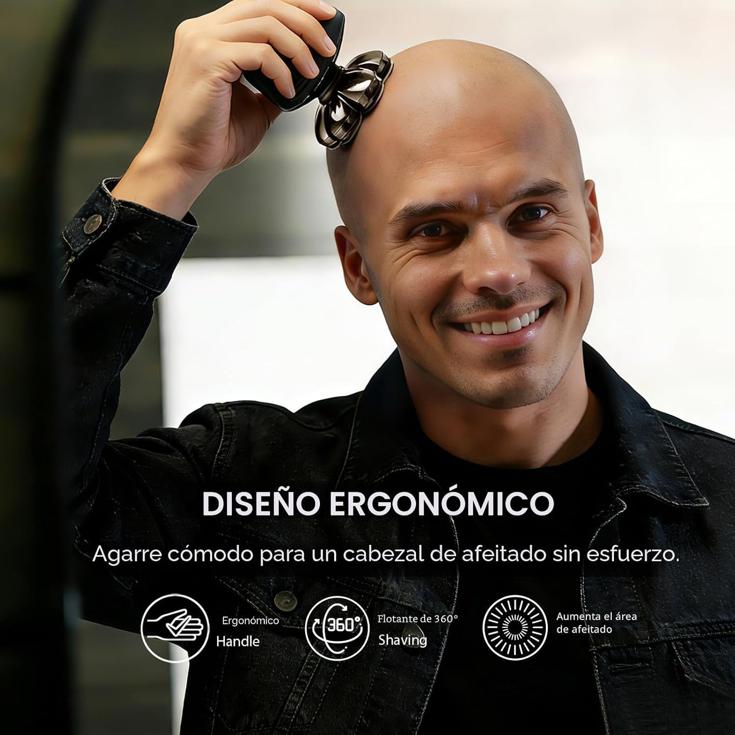 Afeitadoras de cabeza para hombres calvos: afeitadora de cabeza des...