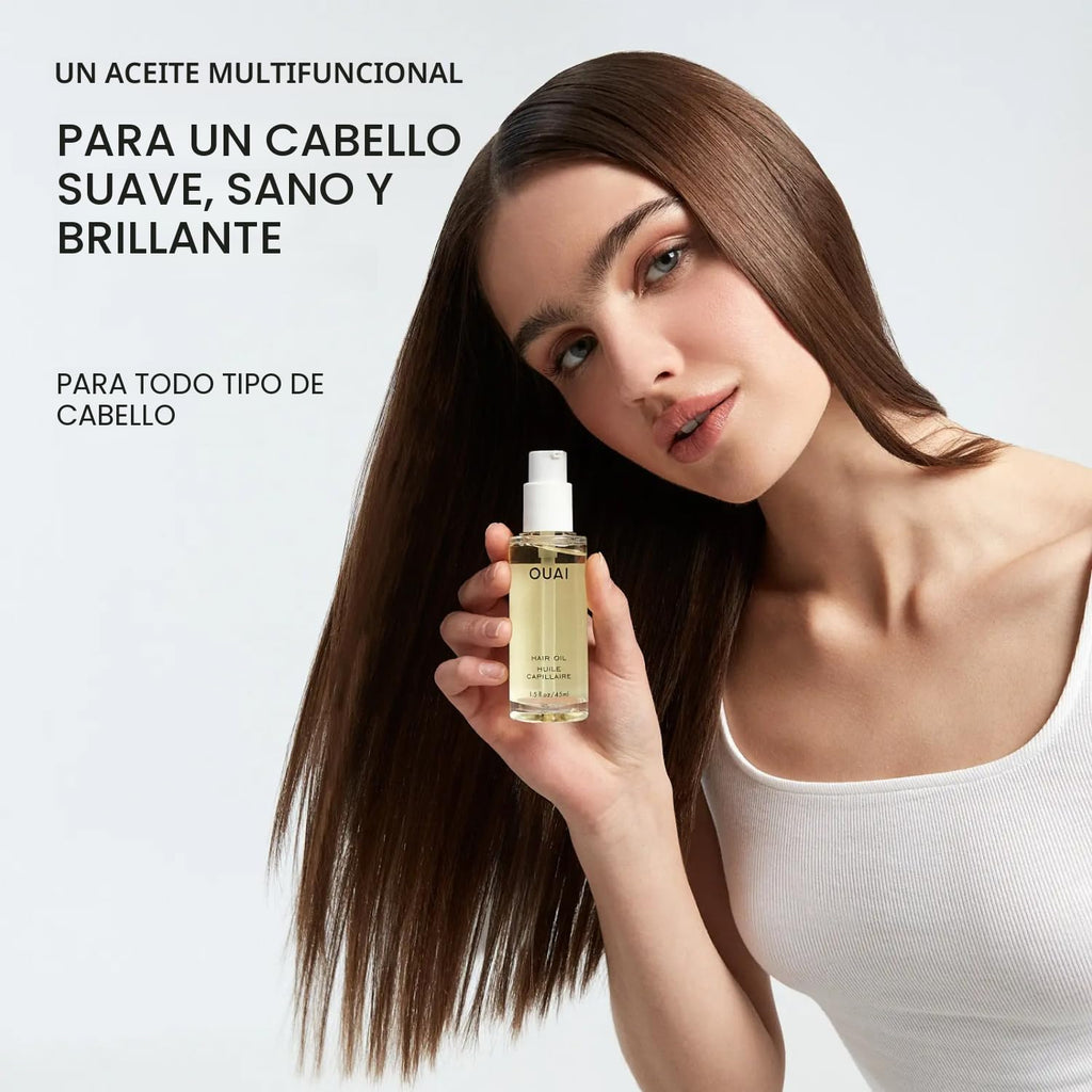 OUAI Aceite para el cabello de tamaño completo y tamaño de viaje (1...