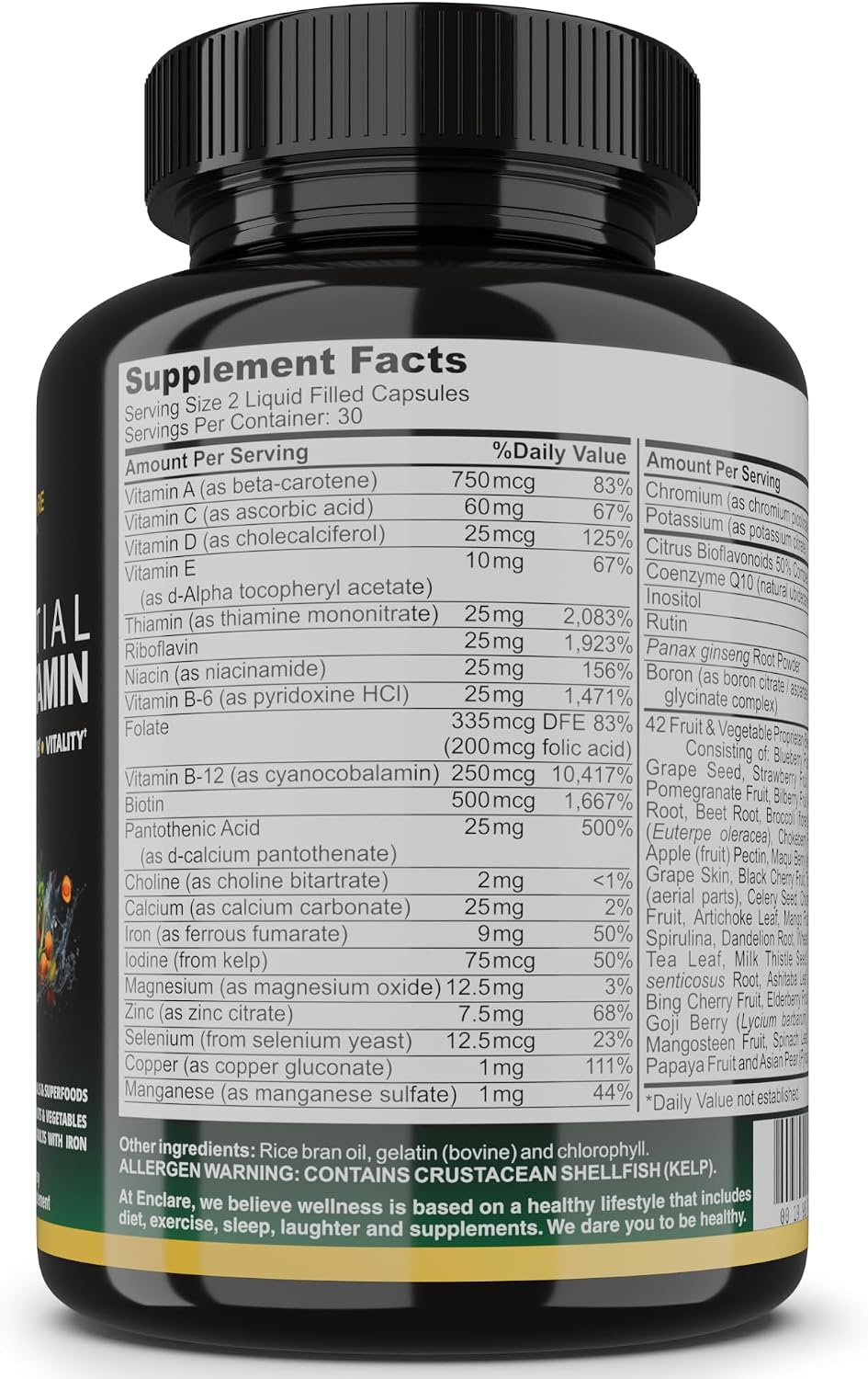 Multivitamínico esencial para mujeres y hombres \u2013 Multi vitami...