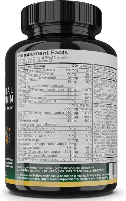Multivitamínico esencial para mujeres y hombres \u2013 Multi vitami...
