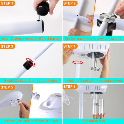 Vaporizador facial profesional, vaporizador facial de ozono spa sob...