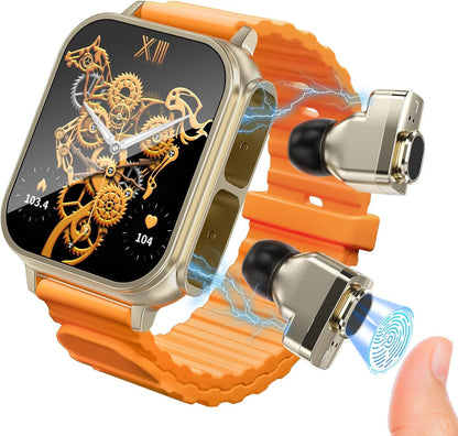 W@nyou Reloj inteligente con auriculares, reloj inteligente de 1.96...