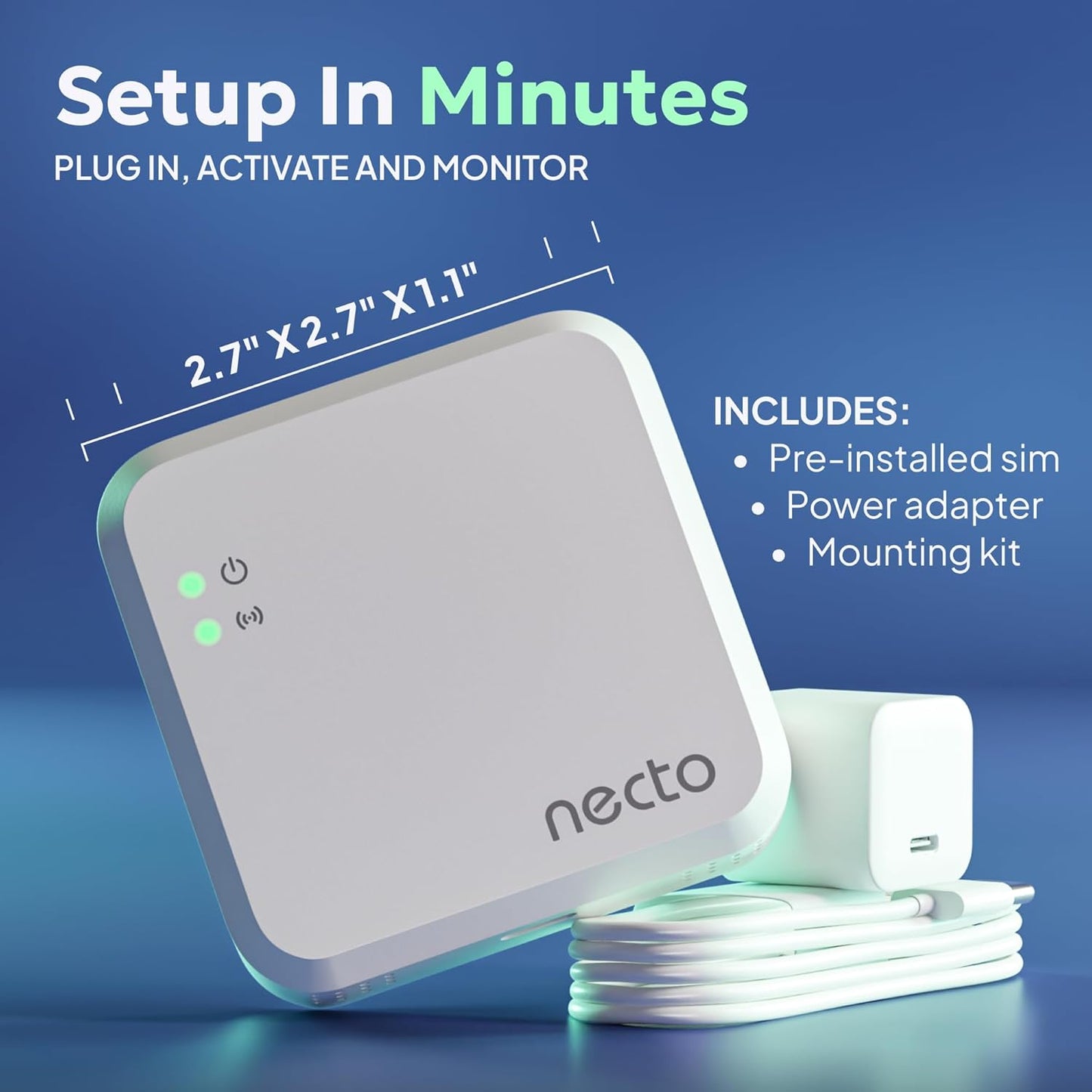 Necto Monitor de Temperatura para Mascotas RV - No Requiere WiFi -...