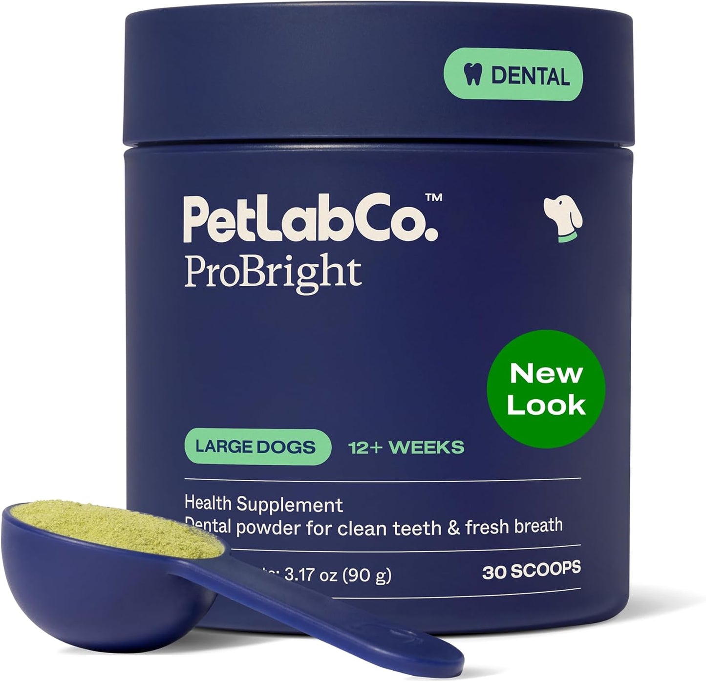 Polvo dental ProBright de PetLab Co. - Desodorante de aliento para...