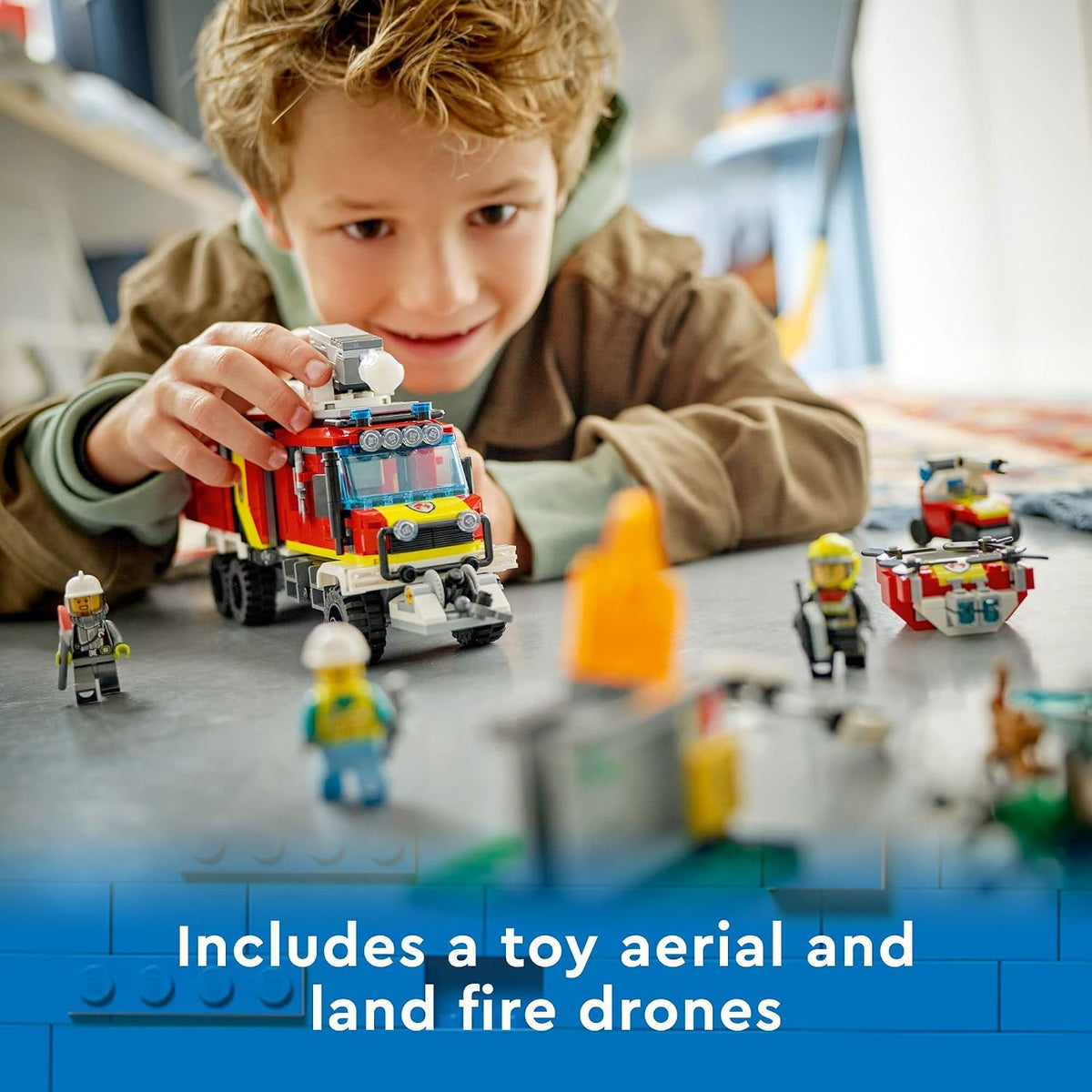LEGO City Fire Command - Juego de construcción de camión de bombero...