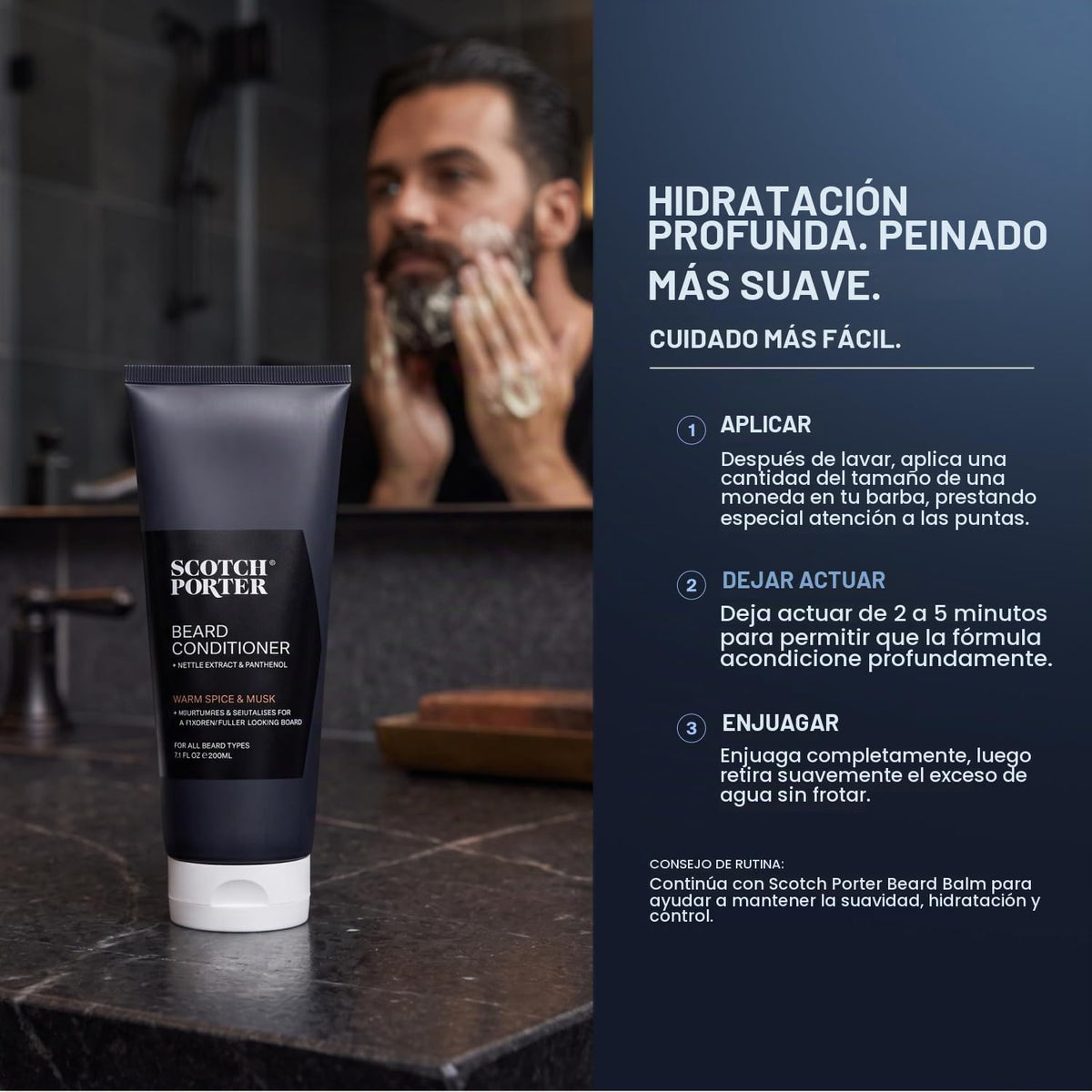 Scotch Porter Hidratar y nutrir el acondicionador de barba para hom...
